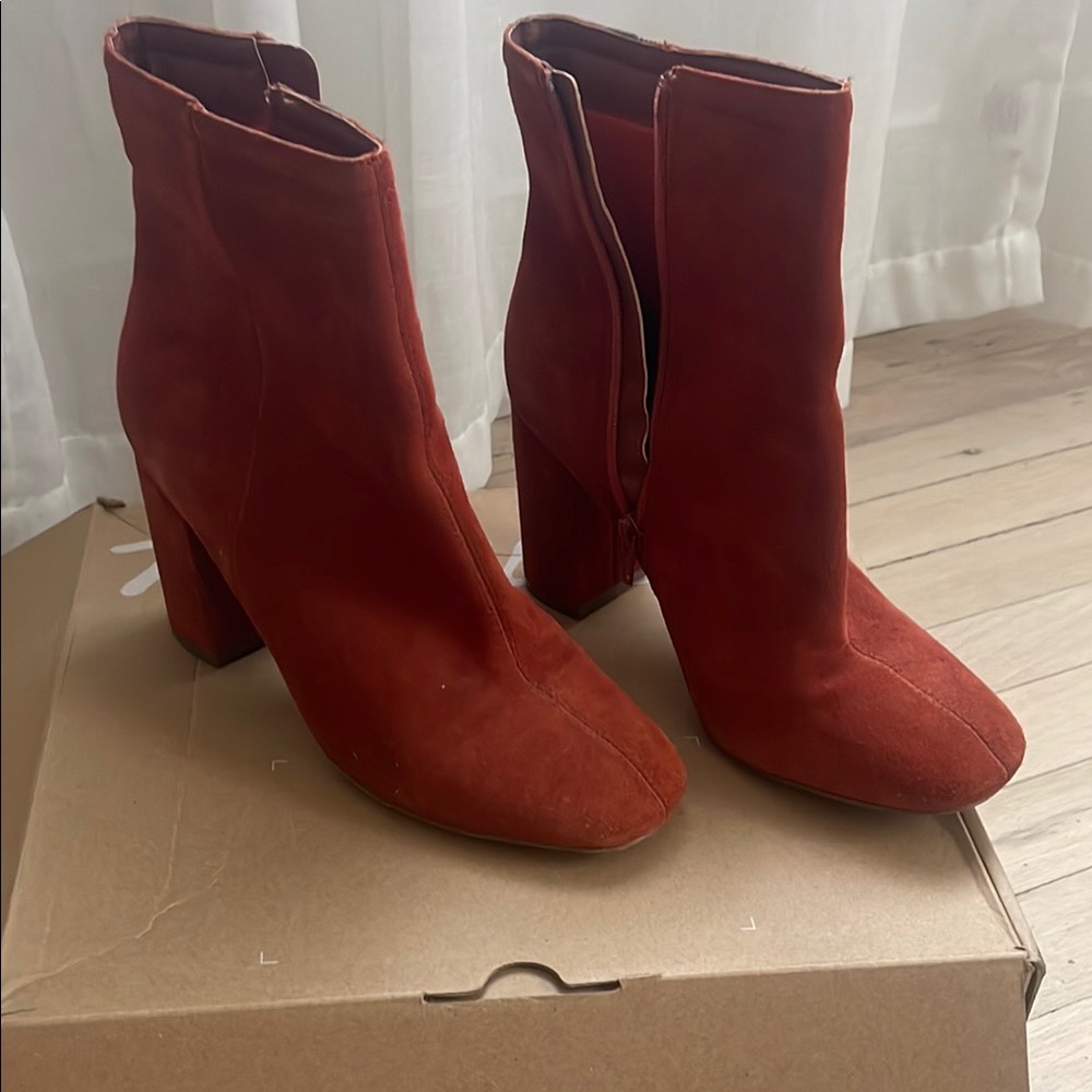 Urban Outfitters Bold Red Heeled Boots